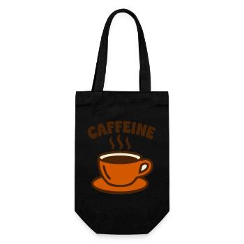 Coffee Mug Caffeine Logo - Gift Bag for Bottles - black - Front