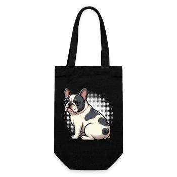 French Bulldog Frenchie Frenchie Owner - Gift Bag for Bottles - black - Front