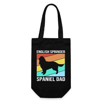 Springer Spaniel - Geschenkbeutel für Flaschen - Schwarz - Vorne