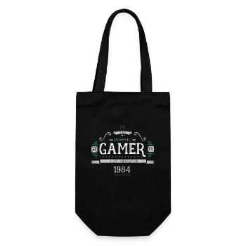Classic Gamer Retro 8bit Generation 1984 Birthday - Gift Bag for Bottles - black - Front