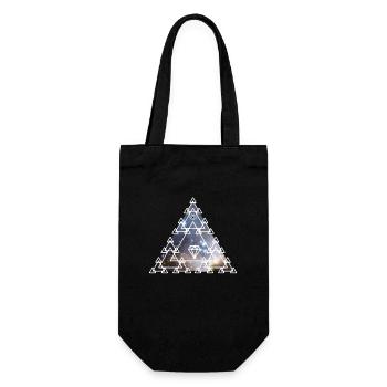 Illuminati Pyramid Eye Universe Alien Nerd pc - Gift Bag for Bottles - black - Front