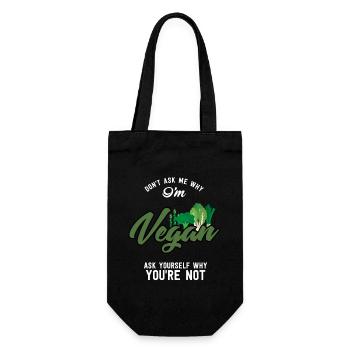 Vegan Vegetarian Gift World Aliments de jour végétalien - Sac à bouteille - noir - Devant