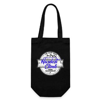 Mountaineering mountaineer climbing hiking gift - Gift Bag for Bottles - black - Front
