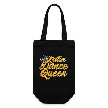 Latin Dance Queen Tanz Tanzen Latin Dance Music - Geschenkbeutel für Flaschen - Schwarz - Vorne