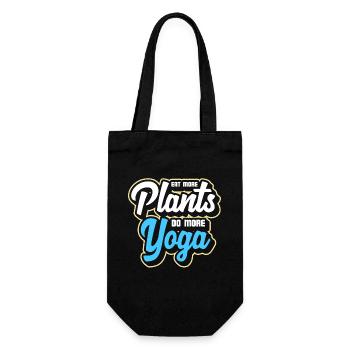 Yoga Sport Mouvement plante saine - Sac à bouteille - noir - Devant
