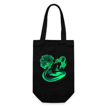 Mermaid mermaid mermaid fairy tale - Gift Bag for Bottles - black - Front
