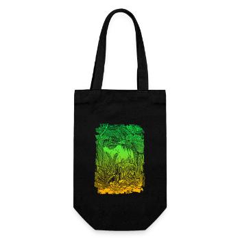 Jungle rainforest conservation amazon - Gift Bag for Bottles - black - Front