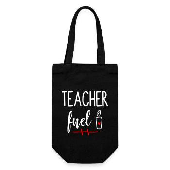 Teacher Gift Education School Sayings Teacher Training - Gift Bag for Bottles - black - Front