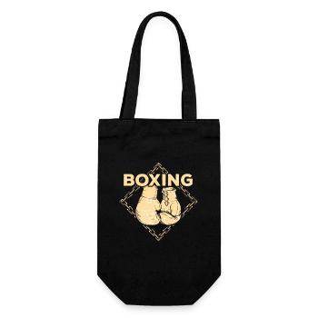 Boxer - Geschenkbeutel für Flaschen - Schwarz - Vorne