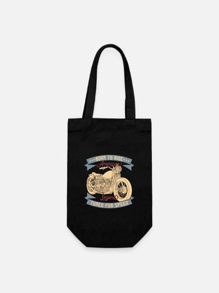 Légende de l'Amérique moto né conduite voiture classique - Sac à bouteille - noir