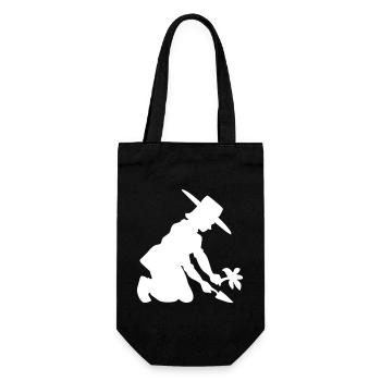 Garden - Plants - Gardening - Gift Bag for Bottles - black - Front