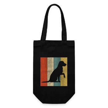 Labrador chien cadeau caresses chiens - Sac à bouteille - noir - Devant