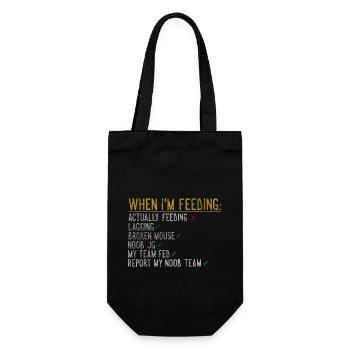 Noob Lol Feeding Gift - Gift Bag for Bottles - black - Front