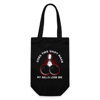 bowling - Gift Bag for Bottles - black - Front