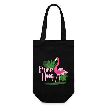 Embrace Flamingo - Gift Bag for Bottles - black - Front