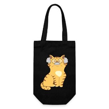 Chats Grand-père - Sac à bouteille - noir - Devant