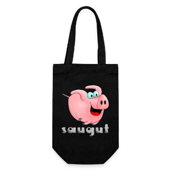 Aspiration - truie - porcelets - Sac à bouteille - noir - Devant