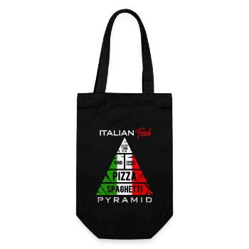 Pasta - Geschenkbeutel für Flaschen - Schwarz - Vorne