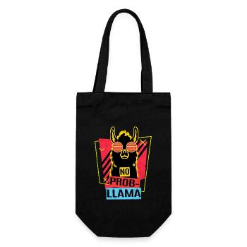 Lama - Gift Bag for Bottles - black - Front