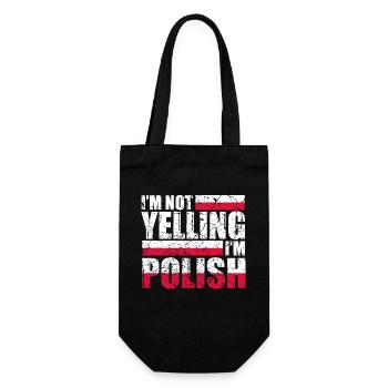 Polen Polish Poland Polin Heimatland Vaterland - Geschenkbeutel für Flaschen - Schwarz - Vorne