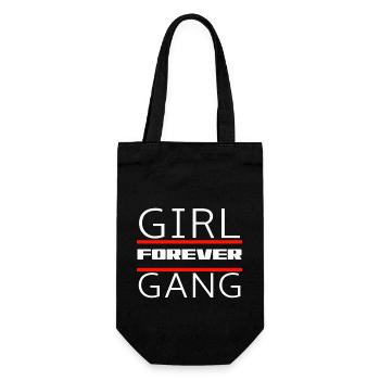 Girl forever Gang Team - Geschenkbeutel für Flaschen - Schwarz - Vorne