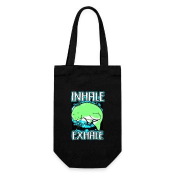 Manatee Dugong Sea Pig Sirenia Manatee - Gift Bag for Bottles - black - Front