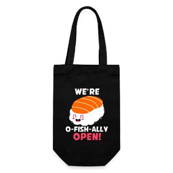 Sushi Go Riz Japon Tokyo Miso Nigiri Maki Udon - Sac à bouteille - noir - Devant