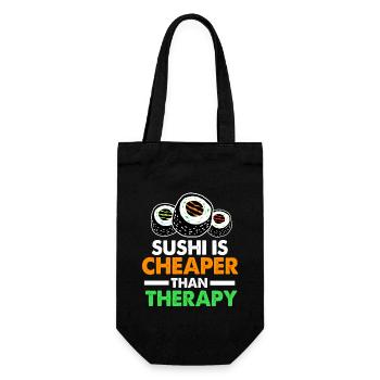 Sushi Go Rice Japan Tokyo Miso Nigiri Maki Udon - Gift Bag for Bottles - black - Front