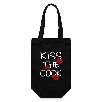 KISS THE COOK - Sac à bouteille - noir - Devant