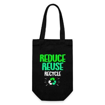 Earth Day - Gift Bag for Bottles - black - Front