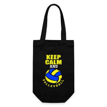 Volleyball - Geschenkbeutel für Flaschen - Schwarz - Vorne