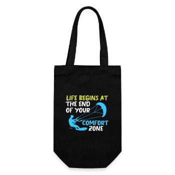 Kiteboard Kite kite-kite-cadeau kite-surf - Sac à bouteille - noir - Devant