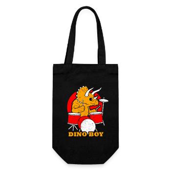 Dinosaur drums - Gift Bag for Bottles - black - Front