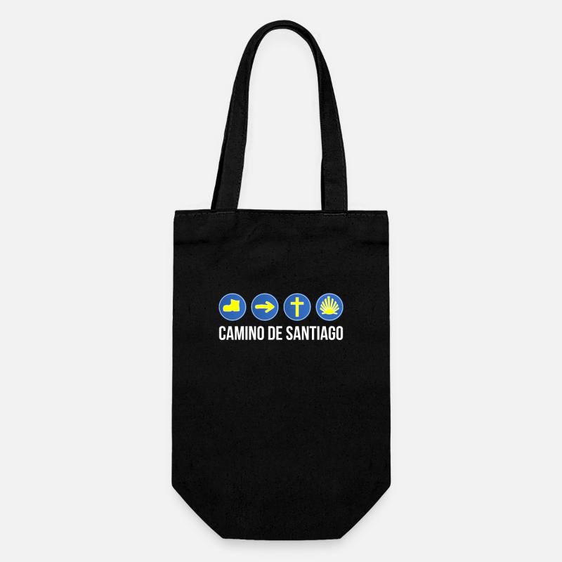 Camino de Santiago Pilgrims - Gift Bag for Bottles - black