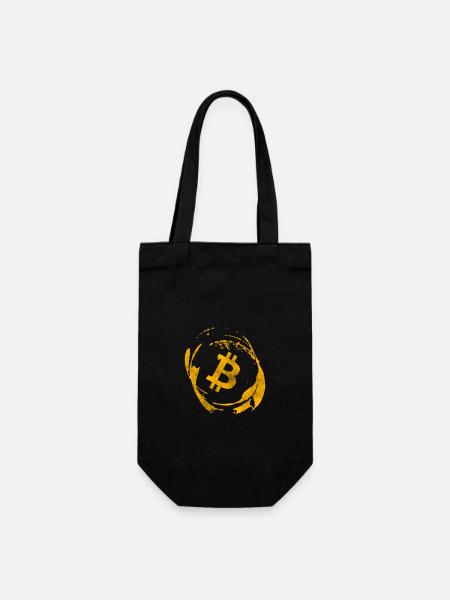 Bitcoin - Gift Bag for Bottles - black