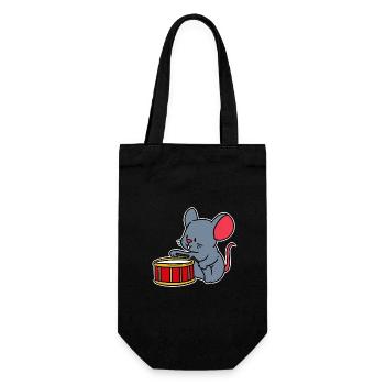 Baby Child Kids Drum Mouse Music Gift Sweet - Gift Bag for Bottles - black - Front