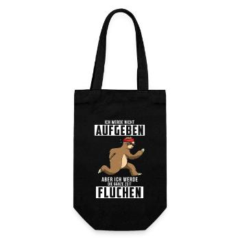 Je n'abandonnerai pas le cadeau Funny Runner - Sac à bouteille - noir - Devant