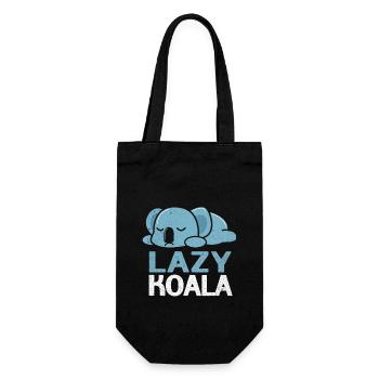 Koala - Geschenkbeutel für Flaschen - Schwarz - Vorne