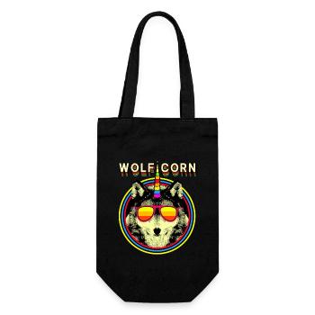WOLFICORN Wolf Licorne - Sac à bouteille - noir - Devant