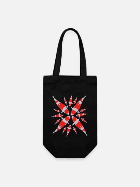 Koi - Geschenkbeutel für Flaschen - Schwarz
