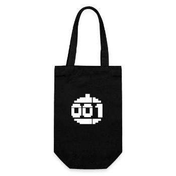 Paradroid 001Retro Computer Game Hero 80s - Gift Bag for Bottles - black - Front