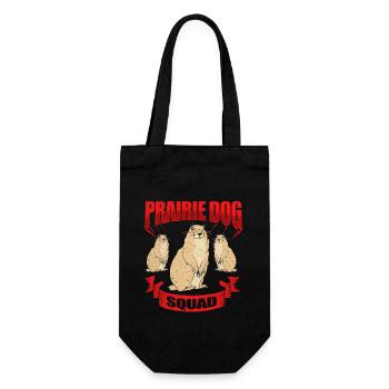 Prairie dog - Gift Bag for Bottles - black - Front