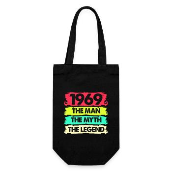 Anniversaire 50 Cadeau Né 19695 Bday - Sac à bouteille - noir - Devant