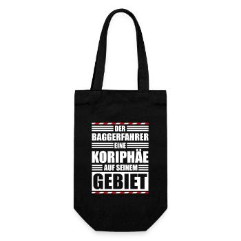 Excavator driver construction site - Gift Bag for Bottles - black - Front