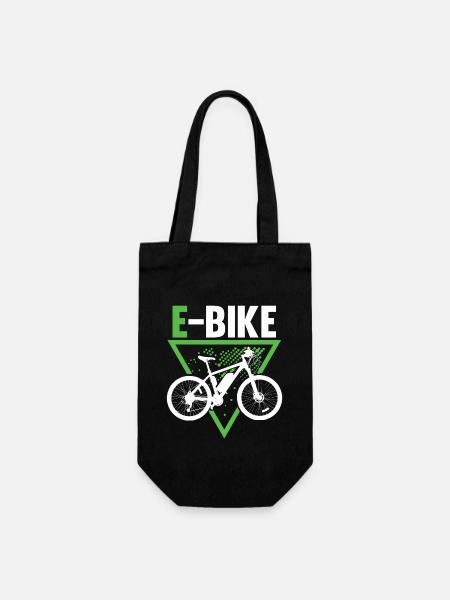 E bike Ebike E-bike - Geschenkbeutel für Flaschen - Schwarz