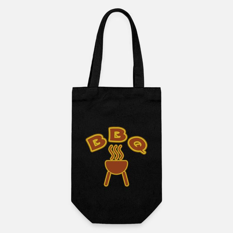 Grilling BBQ - Geschenkbeutel für Flaschen - Schwarz