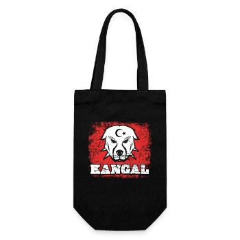 Kangal anatolischer Hirtenhund Türkei Flagge - Geschenkbeutel für Flaschen - Schwarz - Vorne