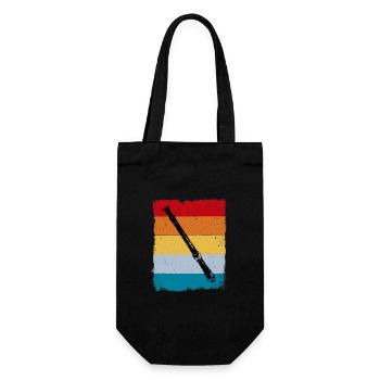 Retro recorder - Gift Bag for Bottles - black - Front
