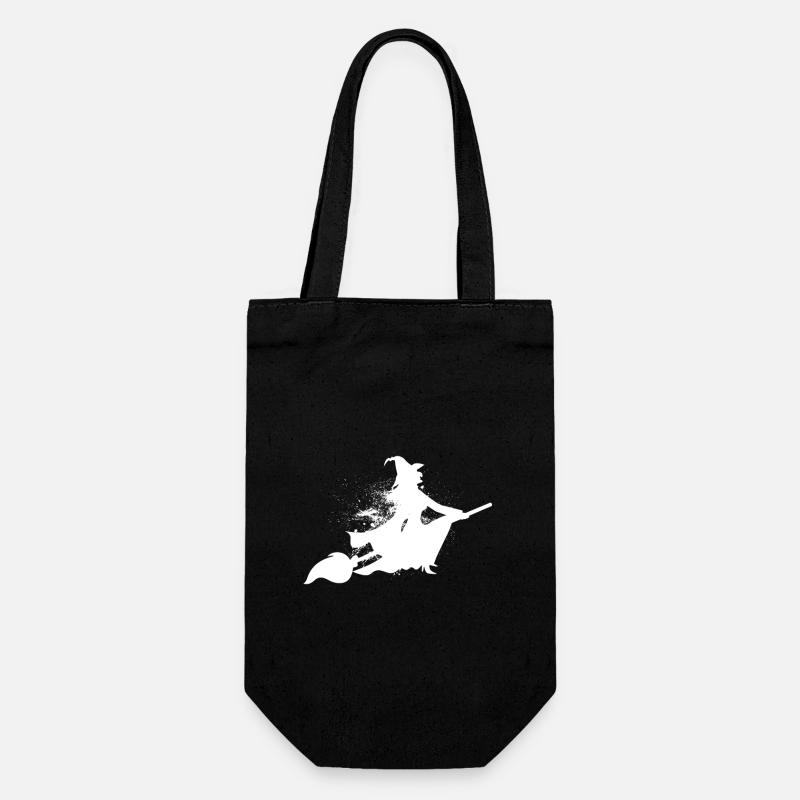 Halloween carnival witch old women's gift - Gift Bag for Bottles - black