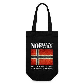 Norway, Norge, Norway - Gift Bag for Bottles - black - Front